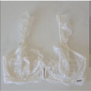 Lindex Ella M White Lace Bra 32C
